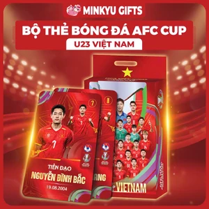 Bộ Thẻ Bóng Đá Việt Nam Asia Cup 2025 Thẻ Cán Nhựa Nhám Chống Xước Cao Cấp Độc Quyền