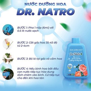 Nước Dưỡng Hoa DR.NATRO 300ml Chính hãng – Giúp Hoa Tươi Lâu, Phục Hồi & Nuôi Dưỡng Cành Hoa