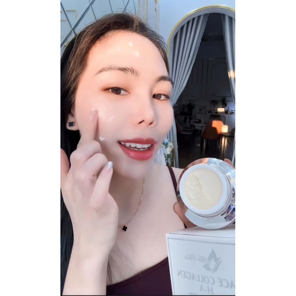 Chính Hãng Kem Face Colagen HA Mộc Nhân Làm Trắng Sáng Da Đều Màu Da Chống Lão Hóa Ngừa Mụn Mờ Thâm Sạm An Lành Tính