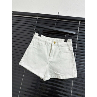 Quần short jean dáng ôm co dãn gập gấu dành cho nữ