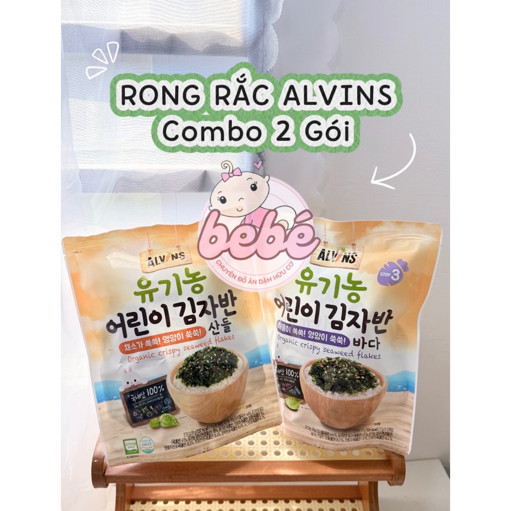 Rong biển Busan rắc cơm bổ sung canxi tăng chiều cao cho bé gói 40g