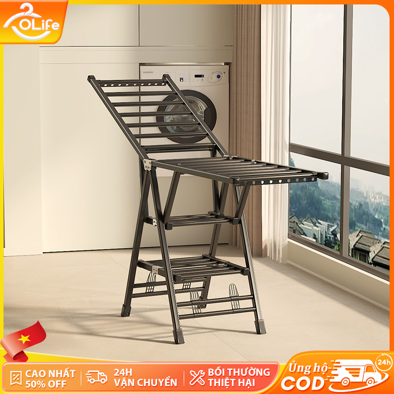 𝐎𝐥𝐢𝐟𝐞 Xào Đồ Treo Quần Áo Cây Phơi Đồ Gấp Gọn Thông Minh Giá Phơi Quần Áo Gấp Gọn Giá Treo Quần Áo