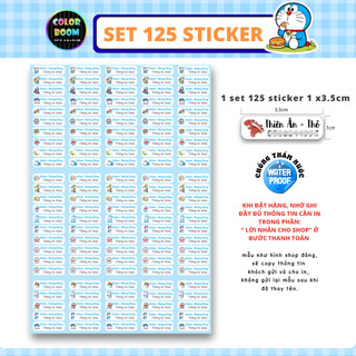 Set Sticker Dán Đồ Dùng Cho Bé - MẪU DORAEMON - Colorboomshop