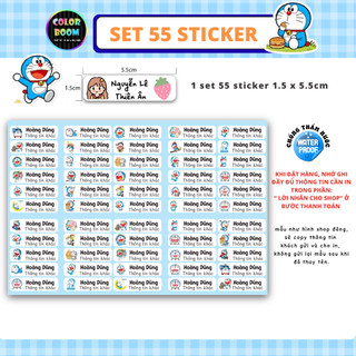 Set Sticker Dán Đồ Dùng Cho Bé - MẪU DORAEMON - Colorboomshop