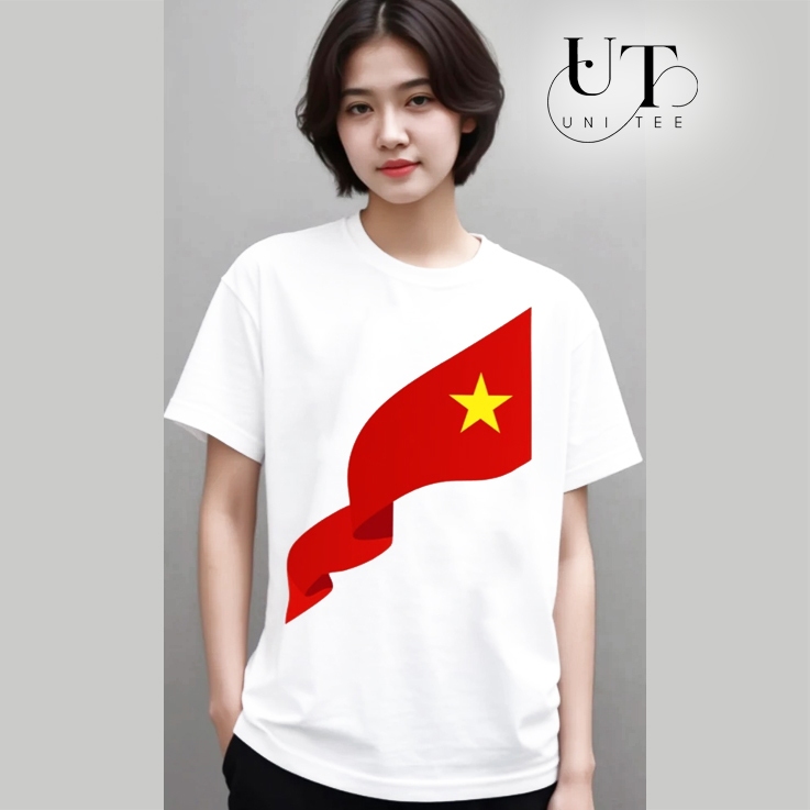 (9kg-110kg) Áo thun Unisex hình Sao Vàng yêu nước, thoáng mát cho BÉ TRAI, BÉ GÁI, NAM NỮ, CẶP ĐÔI - Uni Tee I U122