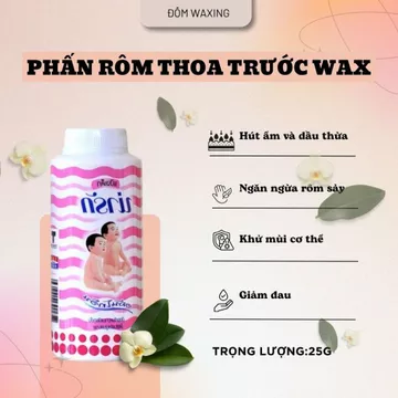 Phấn Rôm Bôi Trước Wax Giảm Đau Hút Ẩm Và Dầu Nhờn CHAI 25GR- PHẤN NARAK THÁI