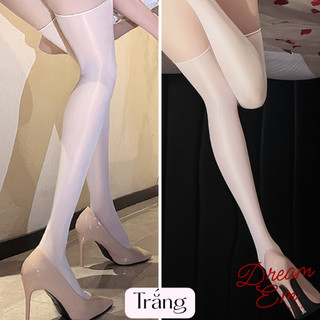 [Dream Em] Tất Lưới Trơn Bóng Dầu Nhiều Màu Phong Cách Gợi Cảm Sexy Cosplay