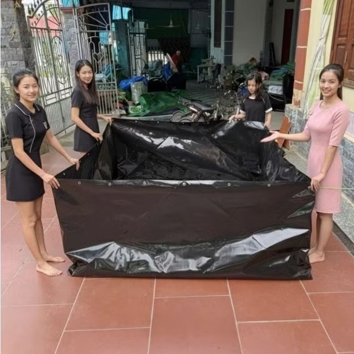 Bể bạt nuôi ốc ếch và cá lươn loại HDPE và VPC xanh bộ đội