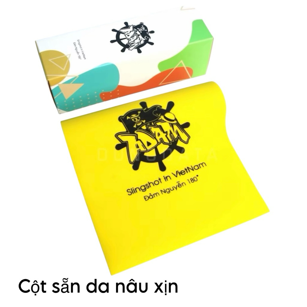 5 bộ dây adam Vàng trắng 15cm da nâu chữ tàu