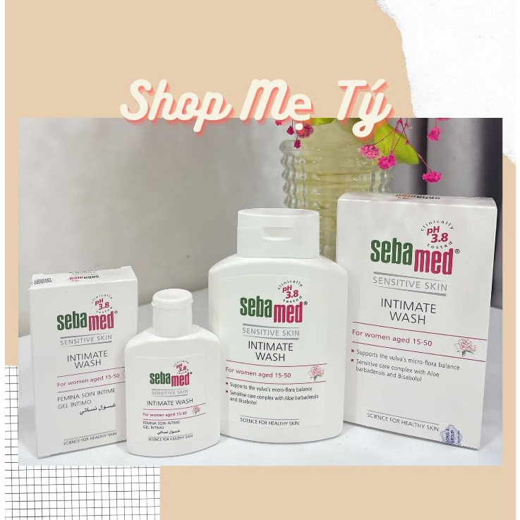 Dung dịch vệ sinh phụ nữ dạng gel Sebamed Feminine Intimate Wash pH3.8 ...