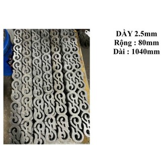 Mẫu dây CNC viền lửa lớn được cắt chính xác bằng công nghệ CNC, tạo nên họa tiết uốn lượn sắc nét