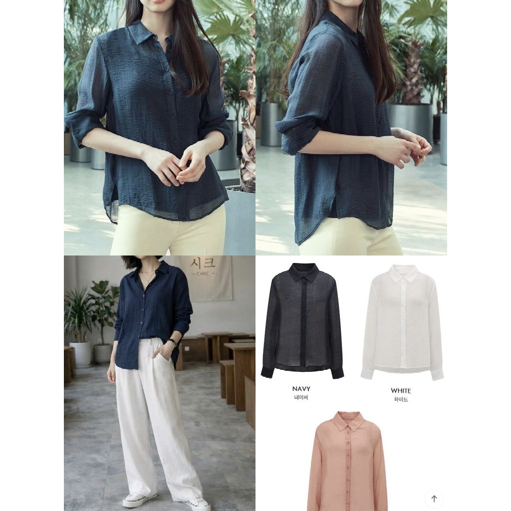 (BomoHouse) Áo sơmi tơ lụa xuất Hàn bigsize - dư xịn