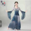 Trang phục biểu diễn múa cổ điển cho bé gái, sườn xám, váy voan dài thướt tha, trang phục tập múa dân gian