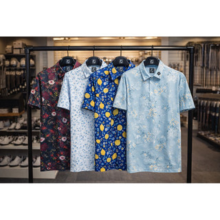 Áo Golf Nam FJ FootJoy Cao Cấp – Thun Lạnh Co Giãn 4 Chiều, Thoáng Mát, Họa Tiết Thời Trang