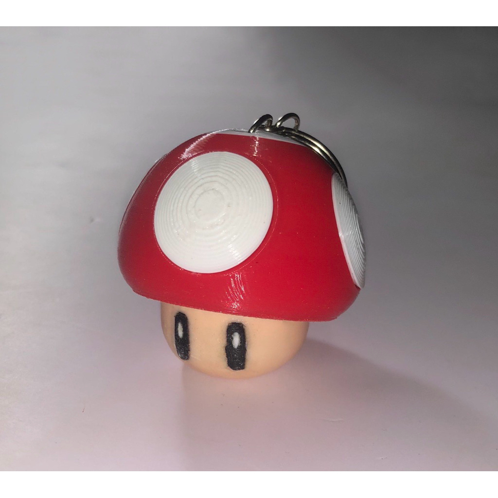 Móc khóa Đầu Nấm Mario - Nintendo (mô hình)