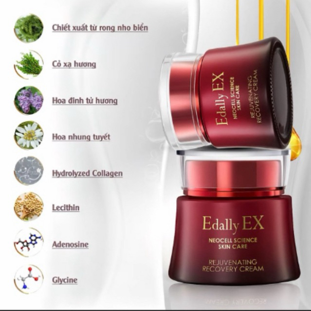 Kem Dưỡng Tái Sinh Phục Hồi EDALLY EX REJUVENATING RECOVERY CREAM Dành Cho Da Nám Da Mỏng Yếu 50ml