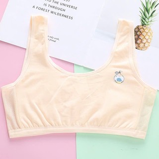 [A11 Hàng mới 2026] Áo lá cho bé gái cotton mix thông hơi thoáng mát, áo bra trẻ em 2 lớp không đệm mềm mại, thấm hút