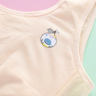 [A11 Hàng mới 2026] Áo lá cho bé gái cotton mix thông hơi thoáng mát, áo bra trẻ em 2 lớp không đệm mềm mại, thấm hút