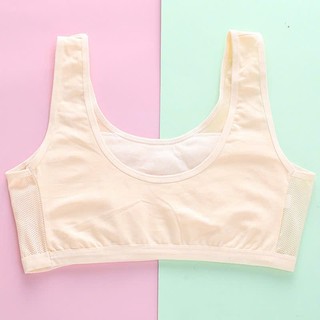 [A11 Hàng mới 2026] Áo lá cho bé gái cotton mix thông hơi thoáng mát, áo bra trẻ em 2 lớp không đệm mềm mại, thấm hút