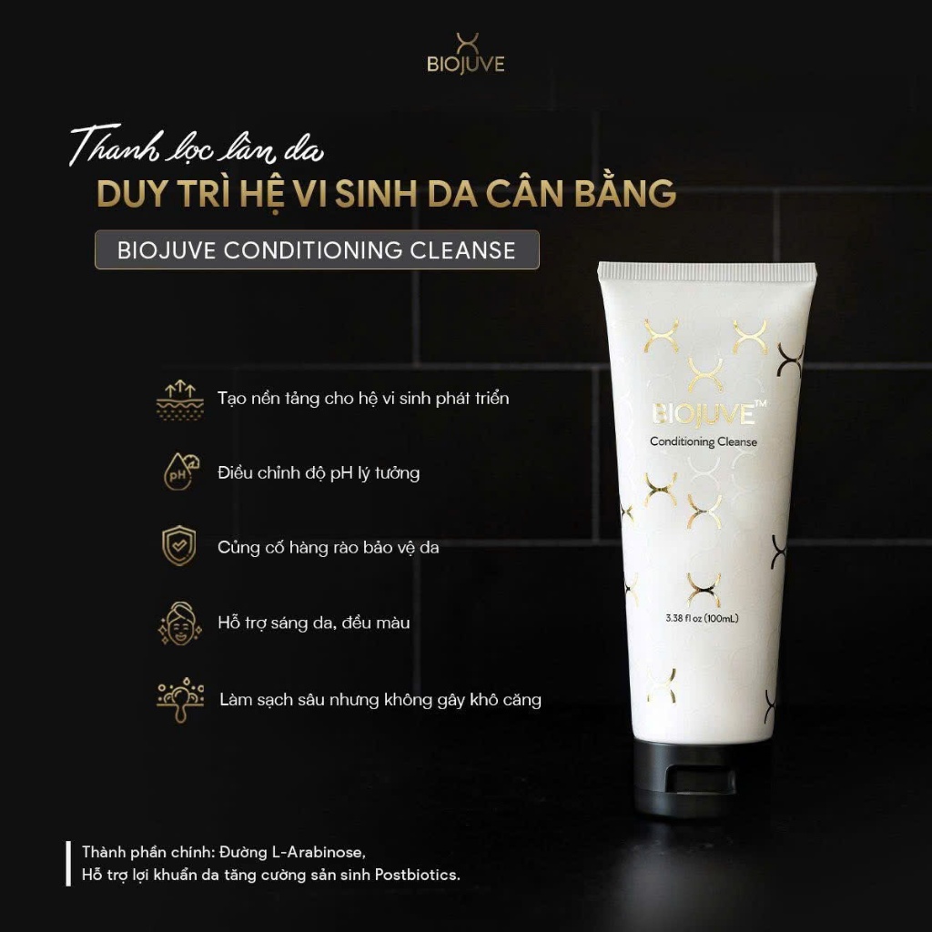 [HÀNG CÔNG TY] BIOJUVE Conditioning Cleanse – Sữa Rửa Mặt Làm Sạch Dịu Nhẹ 100ml