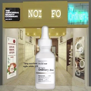 Dưỡng chất cho da mặt ngừa mụn thâm Niacinamide + Zinc dòng cao cấp The luxury Ordinary ZinC Niacinamide - Wonder Land