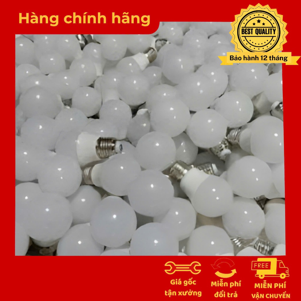 Combo 20 ,10 Bóng Đèn Led 1W, 3W, 5W, 7W, 9W Trang Trí Nhà Hàng, Vàng, Trắng, Chống Nước, Đui E27