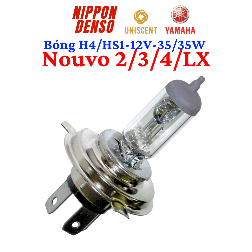 Bóng Đèn Xe Máy Halogen HS1-12V-35/35W Dùng Cho Nouvo 2/3/4/LX | NIPPON DENSO - Made In Thailand