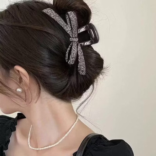 kẹp tóc nơ đá sáng lấp lánh phong cách thời thượng