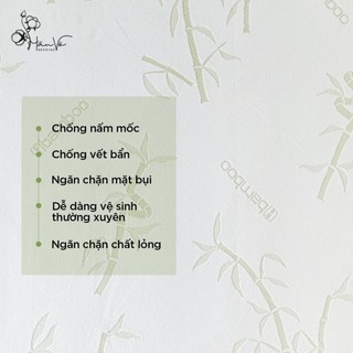 Tấm bảo vệ đệm, Tấm chống thấm sợi tre ngăn ngừa nước và nấm mốc, giúp tăng tuổi thọ cho đệm