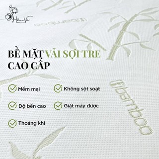 Tấm bảo vệ đệm, Tấm chống thấm sợi tre ngăn ngừa nước và nấm mốc, giúp tăng tuổi thọ cho đệm