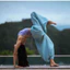 Quần tập nhảy hiện đại dáng rộng, thoáng khí, nhanh khô, quần yoga cạp cao, quần thể thao màu trơn dành cho nữ.