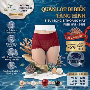 Quần Lót Đi Biển Tàng Hình Santony 2455 - Lụa Polylactic Kháng Khuẩn 7A PIER N°5