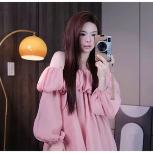 Áo Trễ Vai Nữ Tay Phồng Form Rộng – Áo Babydoll Bẹt Vai Phong Cách Hàn Quốc By Chamie