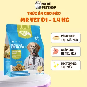 Thức ăn cho chó Mrvet D1 1.4kg Công thức thịt cừu Chăm sóc tiêu hóa với Gan gà & Lòng đỏ trứng sấy cải thiện sức khỏe