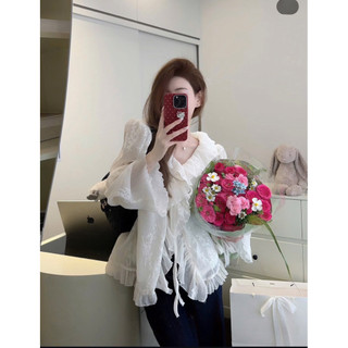 •𝙆𝙞𝙣𝙜𝙨𝙝𝙤𝙥𝙗𝙚𝙖𝙪𝙩𝙮•Áo Bèo Trắng Tiểu Thư QC [G20]