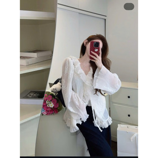 •𝙆𝙞𝙣𝙜𝙨𝙝𝙤𝙥𝙗𝙚𝙖𝙪𝙩𝙮•Áo Bèo Trắng Tiểu Thư QC [G20]