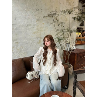 •𝙆𝙞𝙣𝙜𝙨𝙝𝙤𝙥𝙗𝙚𝙖𝙪𝙩𝙮•Áo Bèo Trắng Tiểu Thư QC [G20]