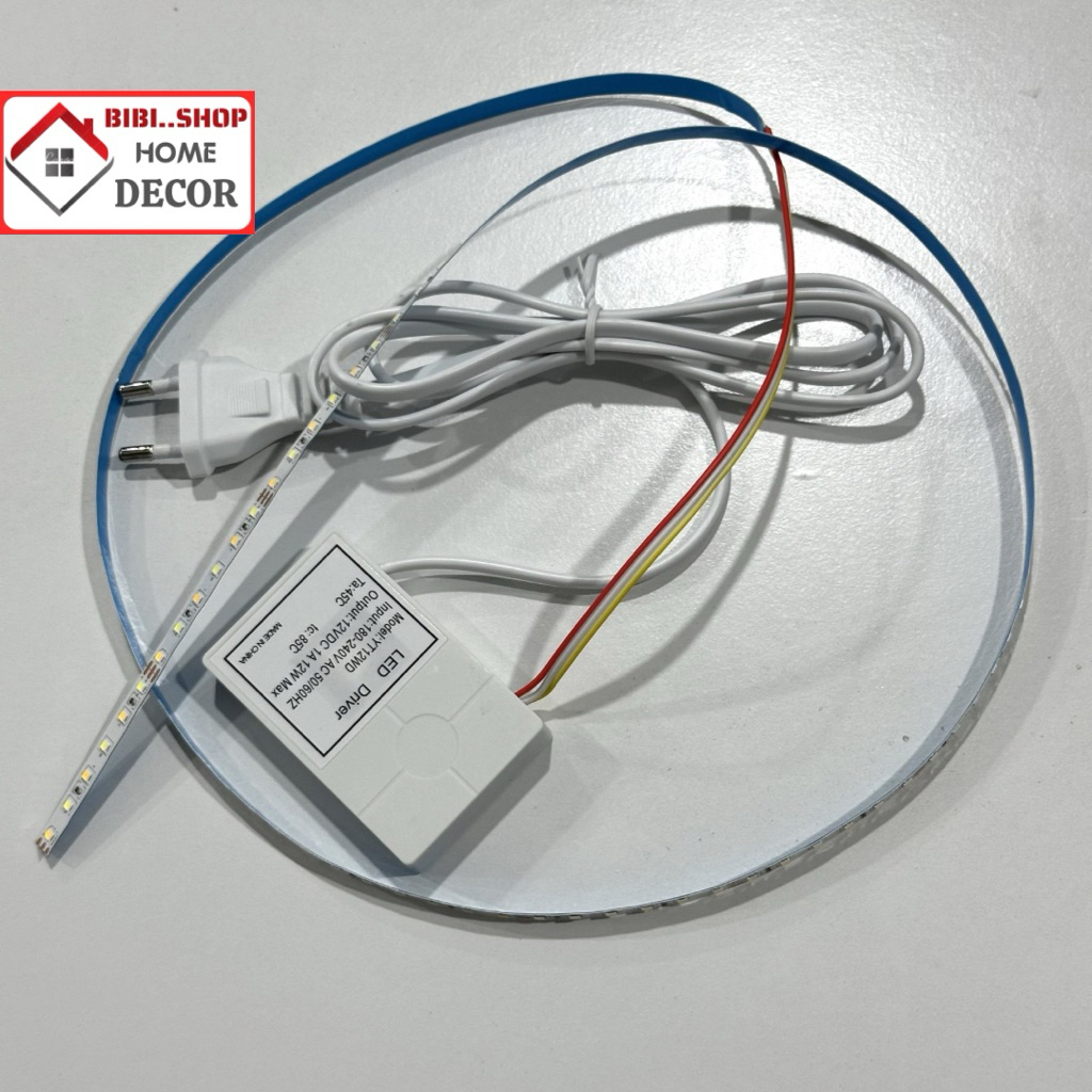 Cảm ứng gương led siêu nhạy thay thế cho nguồn cũ hỏng, Cảm biến gương 1 màu 3màu