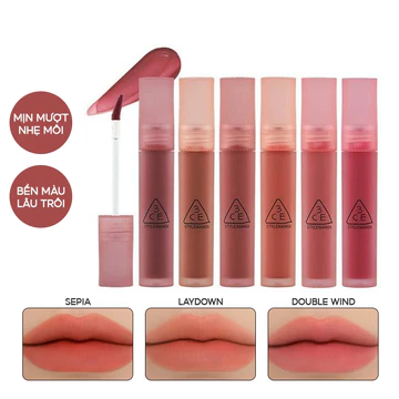 [HOT NEW] Son kem 3CE Cloud Lip Tint /Velvet / Blur Water