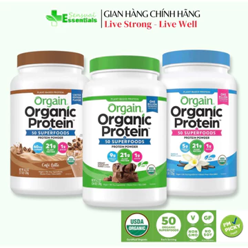 [HÀNG AIR -Date mới] ORGAIN ORGANIC PROTEIN - Bổ sung đạm thực vật organic, 50 loại thực phẩm siêu dưỡng và lợi khuẩn