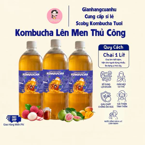 Kombucha Trái Cây 1Lít Đủ Vị - Trà Lên Men Nguyên Chất Không Chất Bảo Quản