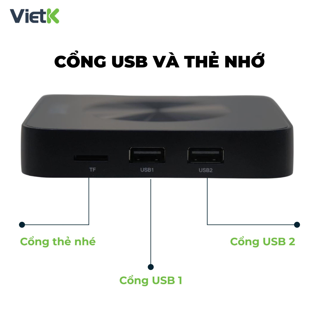 Karaoke VietK VBox 8K: Android 12, 4K Ultra HD, 2Gb RAM, 16Gb ROM - Hàng chính hãng 2026!