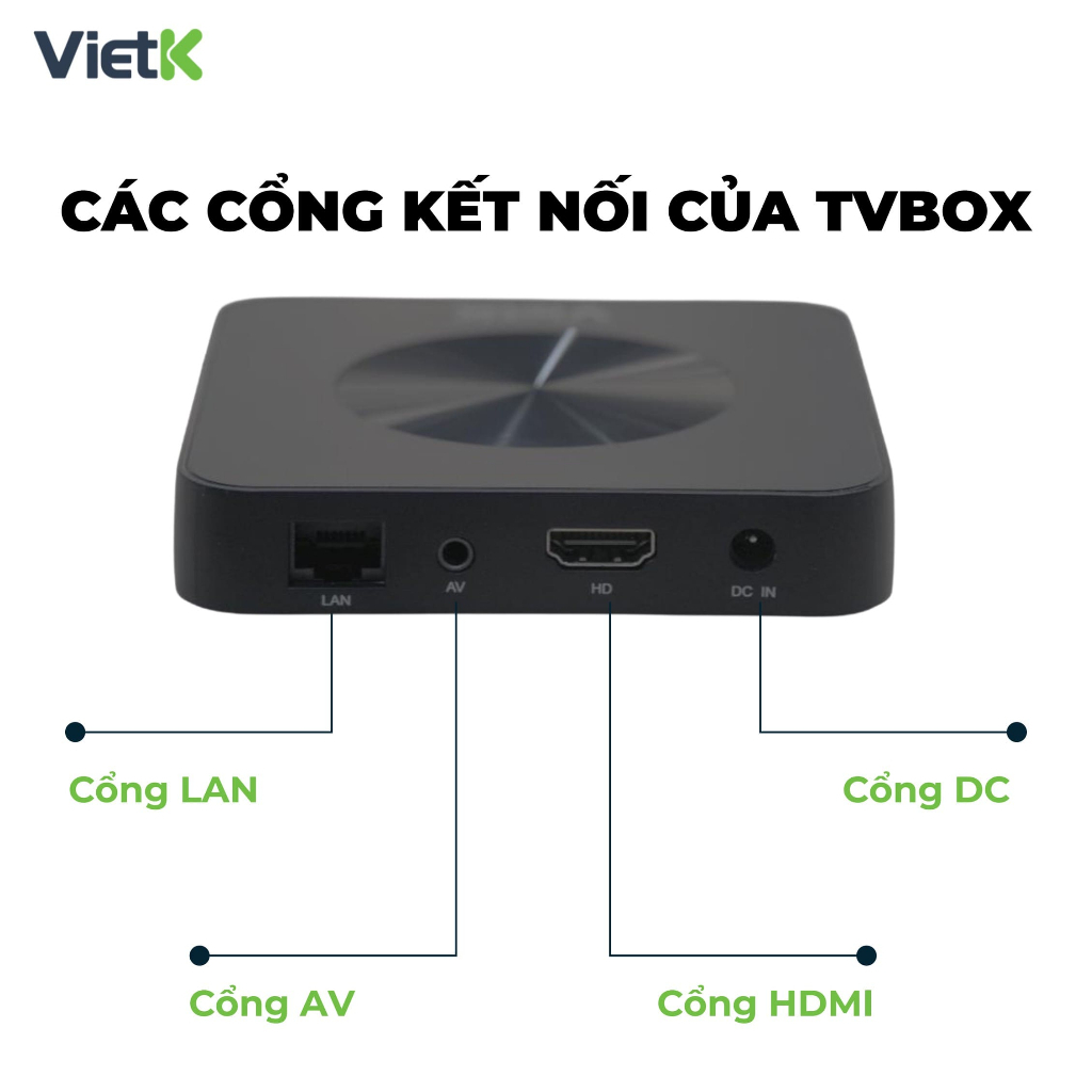 Đầu karaoke VietK VBox 8K - Android 12, hỗ trợ 4K Ultra HD, RAM 2Gb, ROM 16Gb, chính hãng 2026.