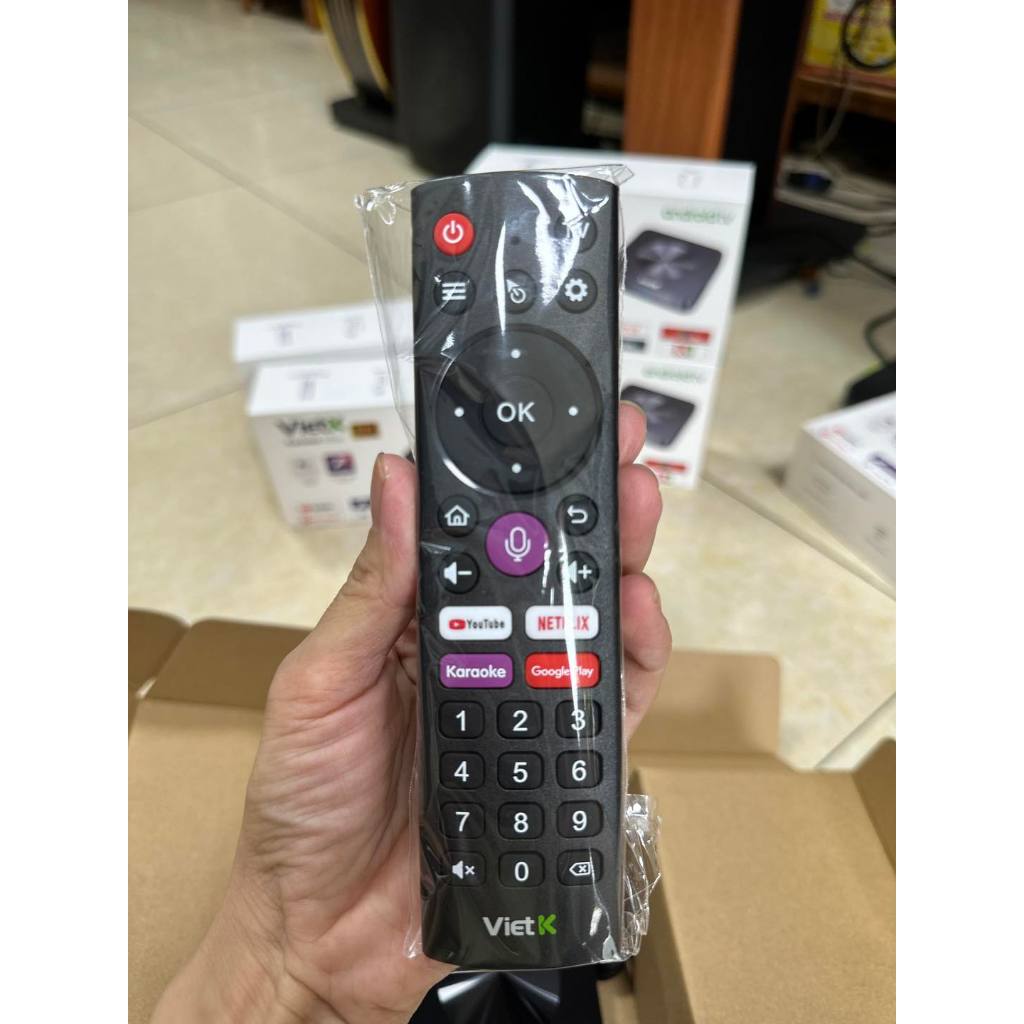 Android TVBox VietK VBox 8K, Android 12, GPU 8K hỗ trợ 4K Ultra HD, Ram 2Gb, Rom 16Gb, BH 12 tháng.