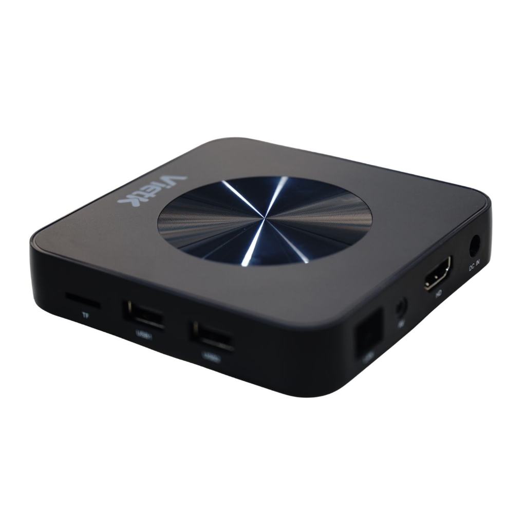 Android TVBox VietK VBox 8K, Android 12, GPU 8K hỗ trợ 4K Ultra HD, Ram 2Gb, Rom 16Gb, BH 12 tháng.