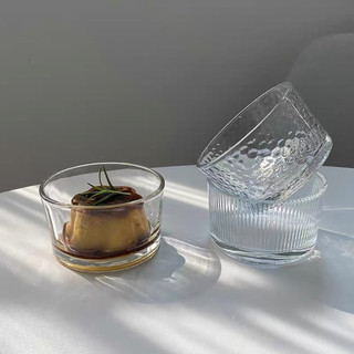 Cốc pudding dalton, bát phục vụ bằng thủy tinh trong suốt, đĩa kẹo hình tròn thực tế sữa chua