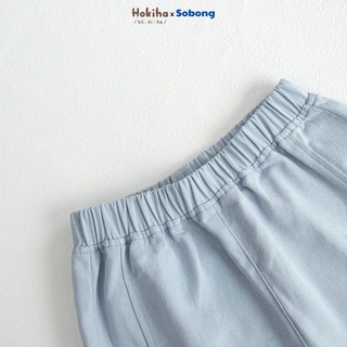 Quần đùi kaki may ly năng động cho bé trai, bé gái Hokiha vải kaki mềm, thoáng mát size 8-17kg QQ95