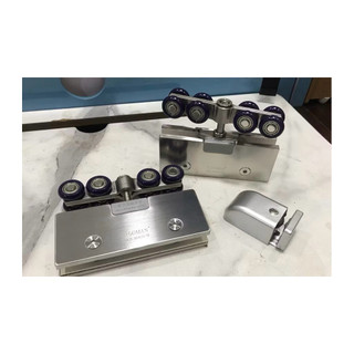 Bánh Xe Treo INOX 304 Lắp Cửa Kính Cường Lực - Chịu Tả Lớn 120Kg , Bánh Xe Cửa Lùa Siêu Tải ( Bảo Hành 24 Tháng)