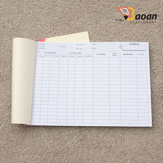 Sổ quản lý phòng trọ A4 chi tiết - giấy dày 50 tờ/quyển ++++