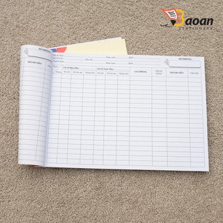 Sổ quản lý phòng trọ A4 chi tiết - giấy dày 50 tờ/quyển ++++